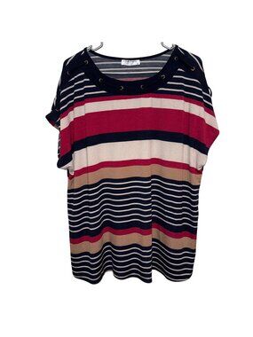 Striped Modern Attraction Womens Top 3XL